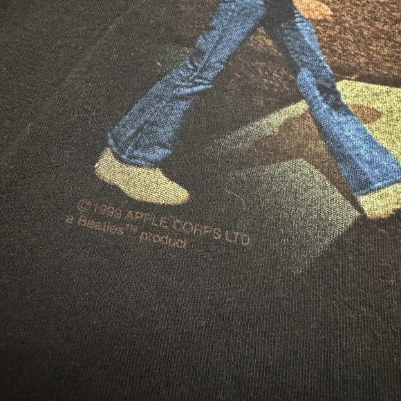 Vintage Beatles Shirt Mens XL Black Abbey Road Music Band Album 2006 Y2K - Picture 4 of 7